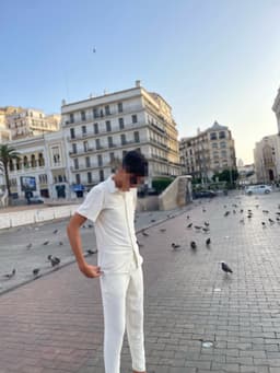 Ensemble homme - blanc & beige  5